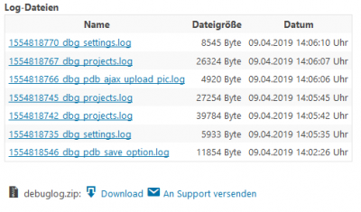 Debug-Logs