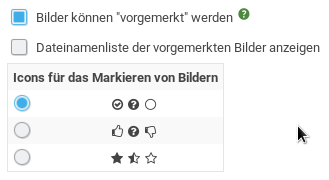 Symbole zum Markieren der Bilder