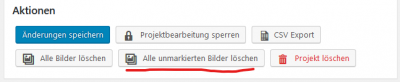 Löschen nicht ausgewählter Bilder