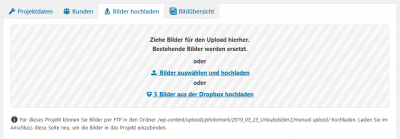 Upload-Tab
